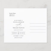 Papier Budget Lettres à la main Mariage photo Enregistrer (Dos)