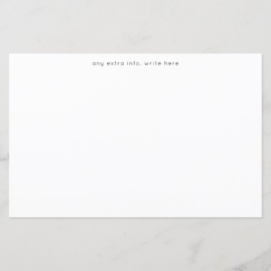 Papier Budget LG noir et blanc calligraphie Enregistrer l (Dos)