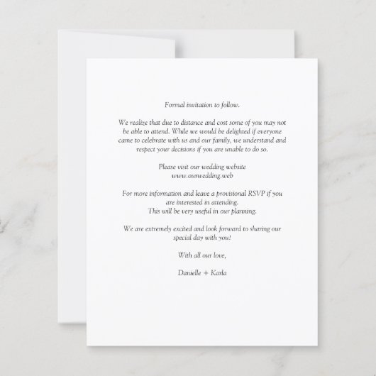 Papier Budget LGBT Idea Whimsical Script Photo (Dos)