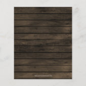 Papier Budget Lights Sunflowers Invitation de douche nupt (Dos)