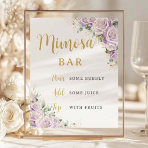 Papier Budget Lilac Purple Rose Floral Fleurs Mimosa Bar