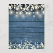 Papier Budget Lilac Rustic String Lumières Mariage Invita (Dos)