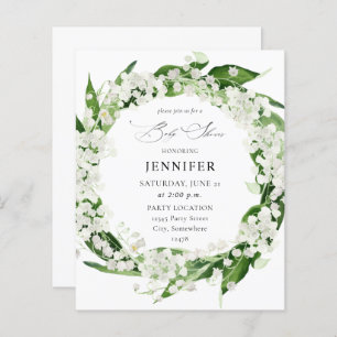 Papier Budget Lily du Baby shower floral de la Vallée