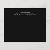 Papier Budget Lineart Cabine à Woods Mariage Invitation (Dos)