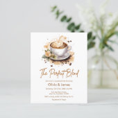 Papier Budget L'Invitation De Douche Couple Mixte Parfait (Debout devant)