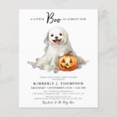 Papier Budget Little Boo Cute Halloween Baby shower Invit (Devant)