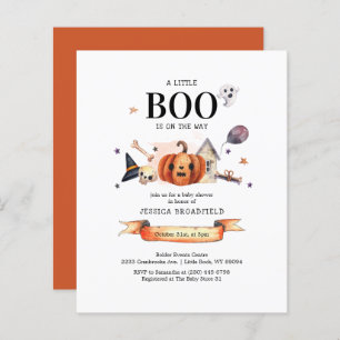 Papier Budget Little Boo Halloween Baby shower garçon