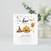 Papier Budget Little Boo Halloween Citrouille Baby shower (Debout devant)