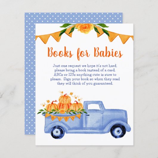 Papier Budget Little Citrouille Twin Boy Books for Baby (Devant / Derrière)