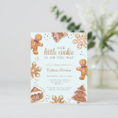 Papier Budget Little Cookie Baby shower de Noël d'hiver (Debout devant)