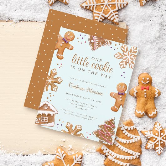 Papier Budget Little Cookie Baby shower de Noël d'hiver