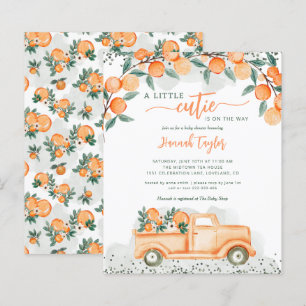 Papier Budget Little Cutie Sur Le Chemin Baby shower Invi