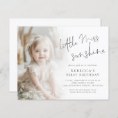 Papier Budget Little Miss Sunshine Photo 1er anniversaire (Devant / Derrière)