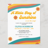 Papier Budget Little Ray of Sunshine Baby shower Invitati (Devant)