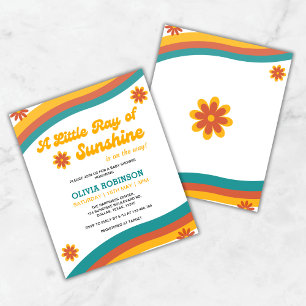 Papier Budget Little Ray of Sunshine Baby shower Invitati