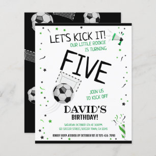 Papier Budget Little Rookie Football Invitation Anniversa