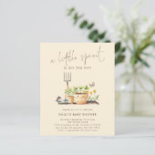 Papier Budget Little Sprout Garden Baby shower beige (Debout devant)