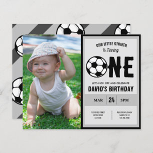 Papier Budget Little Striker Soccer Photo 1er anniversair