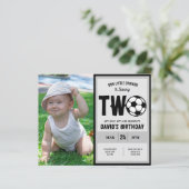 Papier Budget Little Striker Soccer Photo 2e anniversaire (Debout devant)