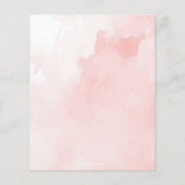 Papier Budget Little Things C'est un Baby shower de fille (Dos)