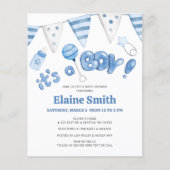 Papier Budget Little Things C'est un Baby shower garçon (Devant)