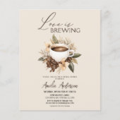 Papier Budget Love brasse l'invitation de la douche nupti (Devant)