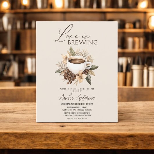 Papier Budget Love brasse l'invitation de la douche nupti