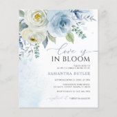 Papier Budget Love est dans Bloom Bridal Shower Invitatio (Devant)