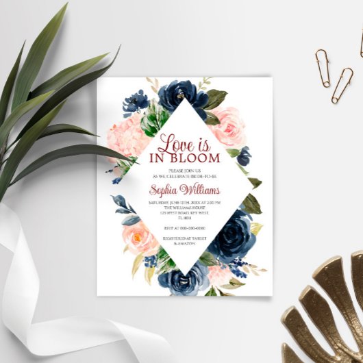 Papier Budget Love est dans Bloom Bridal Shower Invitatio