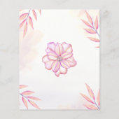 Papier Budget Love est dans Bloom Bridal Shower Invitatio (Dos)