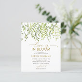 Papier Budget Love est dans Bloom Bridal Shower Invitatio (Debout devant)