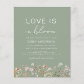 Papier Budget Love est dans la Fête des mariées Fleur sau (Devant)