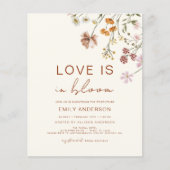 Papier Budget Love est dans la Fête des mariées Fleur sau (Devant)