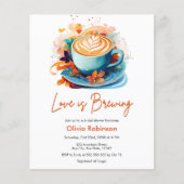 Papier Budget Love est l'Invitation de Fête des mariées (Devant)