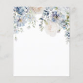 Papier Budget Love in Bloom Blue Shower Invitation (Dos)