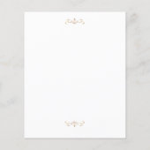 Papier Budget low cost or monogramme mariage Inviter (Dos)