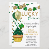 Papier Budget Lucky One St Patrick Invitation Anniversair (Devant / Derrière)