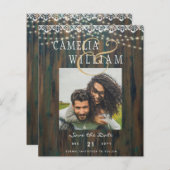 Papier BUDGET LUMIÈRES RUSTIQUES DERNIÈRE PHOTO Mariage E (Devant / Derrière)