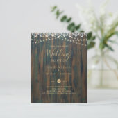 PAPIER BUDGET LUMIÈRES RUSTIQUES LACE MARIAGE RÉCEPTION I (Debout devant)