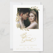 Papier Budget Luxury Chic Golden Branches Frame Photo (Devant)