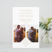 Papier Budget Luxury Merry Christmas 2 Photos Collage (Debout devant)