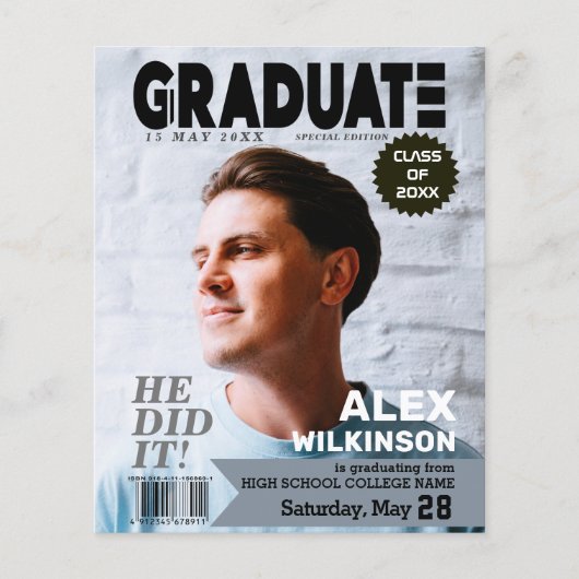 Papier BUDGET Magazine Couverture Style Guy Grad Faire-pa (Devant)