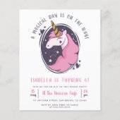 Papier Budget Magic Gold Parties scintillant Unicorn Anni (Devant)