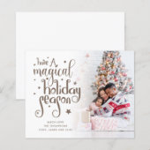 Papier Budget Magique Fête de Noël Photo (Devant / Derrière)