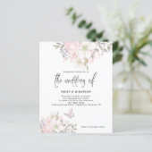 Papier Budget Magnolia Butterfly Faire-part de mariage (Debout devant)