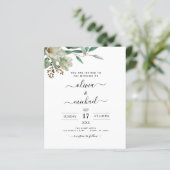 Papier Budget Magnolia Eucalyptus Photo Mariage de verdur (Debout devant)