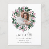 Papier BUDGET Magnolia Wreath Photo mariage enregistrer l (Devant)