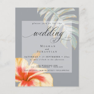 Papier Budget Mais Beau Corail MariageHibiscus Jaune