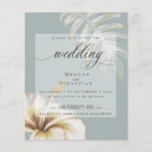 Papier Budget Mais Beau Hibiscus Jaune Or Mariage Or (Devant)