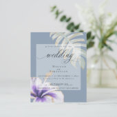 Papier Budget Mais Beau Mariage Violet Hibiscus (Debout devant)